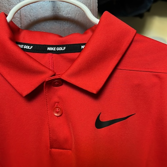 Nike Red Dri Fit Polo Shirt - Picture 3 of 5